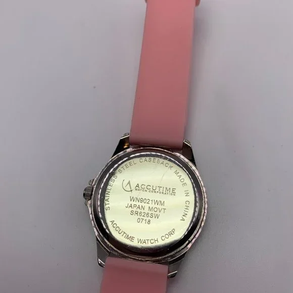 🐱 4 for $10. ACCUTIME WATCH CORP LLAMA WATCH WITH PINK BAND - Picture 6 of 7